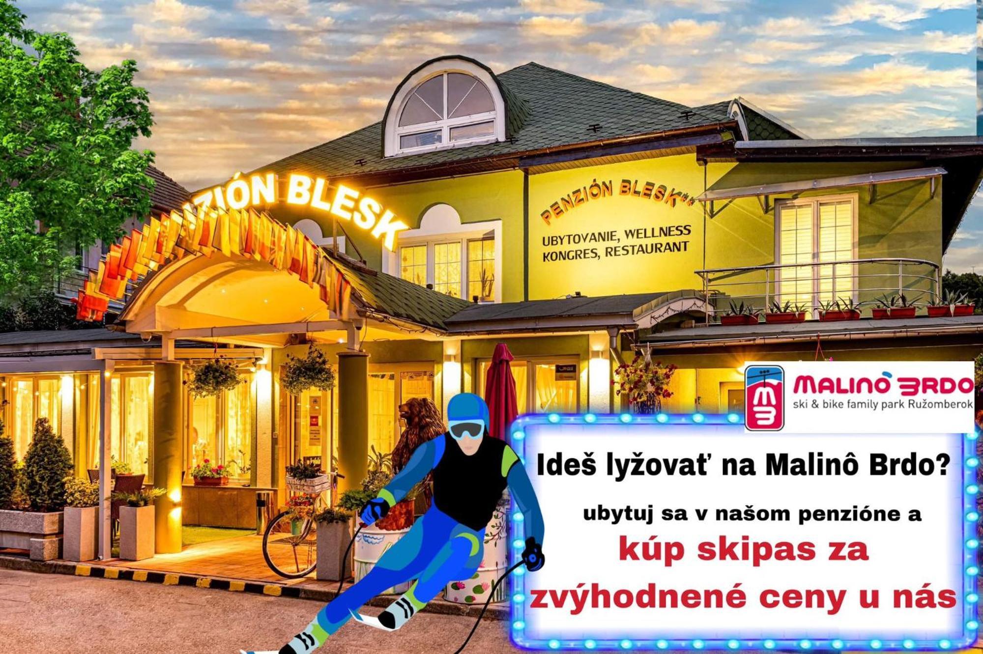 רוז'ומברוק Penzion Blesk מראה חיצוני תמונה